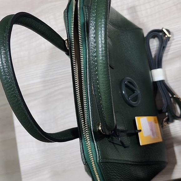 VALENTINO BY MARIO VALENTINO MINIMI DOLLARO Pebbled BAG Dark Green Color - Picture 8 of 8